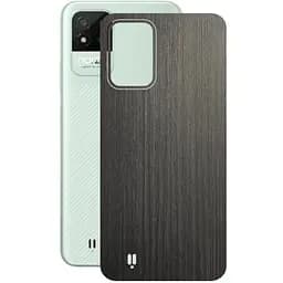 Захисна плівка StatusSKIN для Realme Narzo 50i 2021 Корпус Вініл Дерево сріблясто-чорне