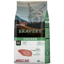 Сухий корм для котів Bravery Chicken Adult Cat з куркою 7 кг (7609 BR CHIC_7KG)