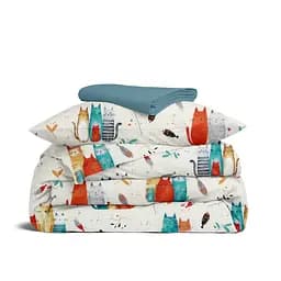 Дитяча постільна білизна Cosas COLOR CATS CS5 110х140см (ColorCats_El80-68Sky_140)