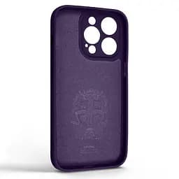 Силиконовый чехол для Apple iPhone 14 Pro, Icon Ring, фиолетовый, панель-накладка, с кольцом-подставкой на 360°, противоударный, возможность использования магнитных держателей, ArmorStandart (ARM68712) - мініатюра 2
