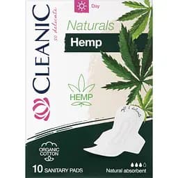 Прокладки Cleanic Naturals Organic Cotton Hemp Day 10 шт.