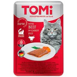 Вологий корм TOMi beef in carrot jelly яловичина У морквяному желі100 г
