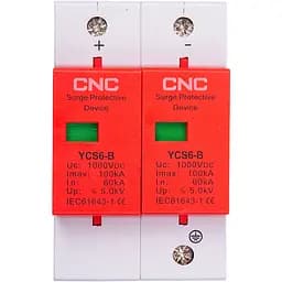 Ограничитель импульсных перенапряжений CNC YCS6/2P-B 60-100KA DC1000V DC