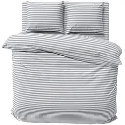 Комплект постільної білизни Lelit Сімейний світло-сірий з білим 150х215 см B-1186/2 (le2000000296531)