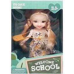 Детская кукла Welcome School Bambi YL605-7/9/10 с сумочкой Желтый