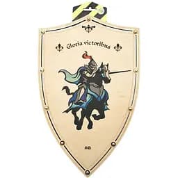 Сувенірний дерев'яний щит Сувенір-декор Кінний Лицар EQK 47х30 см