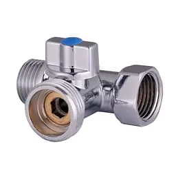 Кран кульовий для пральної машини Solomon 1/2″х3/4″х1/2″ A7053 000001105