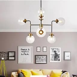 Потолочная люстра на 8 плафонов в стиле Loft Line.F MJ 79/8