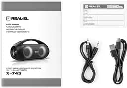 Портативна акустика REAL-EL X-745 Black [82787] - мініатюра 9