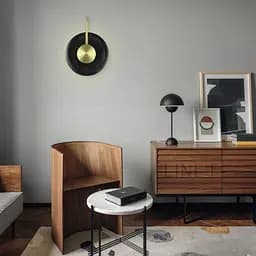 Заворожуюча модель бра VINCENT з справжнього каміння з чорним мармуром Арт. WSP 03-250 BK Line F