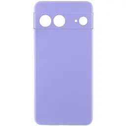 Чохол TPU GETMAN Liquid Silk Full Camera для Google Pixel 7 Бузковий / Light purple
