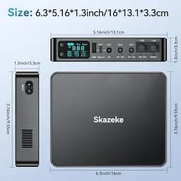 Безперебійник для роутера mini UPS Skazeke 18000mAh 24W DC 5V 9V 12V 2A міні ДБЖ повербанк для модему камери ONU GEPON 12V 9V 2A - мініатюра 6