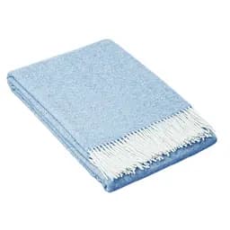 Плед Love You Лабіринт, шерсть мериноса, 200х140 см, блакитний (6025)