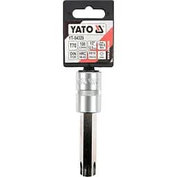 Головка торцева Yato квадрат 1/2" TORX подовжена Т70 L= 100 мм (YT-04329) - мініатюра 3