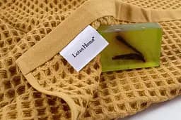 Рушник Lotus Home - Waffle mustard гірчичний 70x140 - мініатюра 5