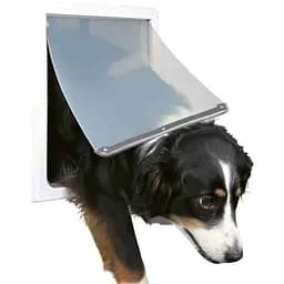 Двері Trixie для собак та котів FreeDog пластикові M/XL 39x45 см/33-40 см білі (3879)