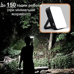 Ліхтар для кемпінгу 80W з 3-ма режимами, регулюванням яскравості з акумулятором 10000 мАч Unibrother YL-202 (100930) - мініатюра 4