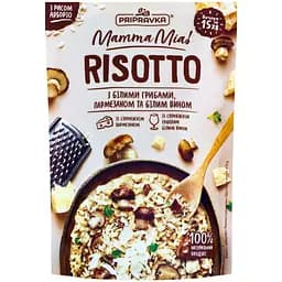 Ризотто Pripravka Mamma Mia с белыми грибами пармезаном и белым вином 170 г