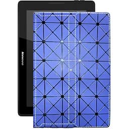 Чехол StatusCASE из экокожи для планшета Lenovo A7600 10.1 Синий ромб