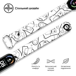 Ремінець ArmorStandart This is the Way для Xiaomi Mi Band 7/6/5 Throoper patern White (ARM59260) - мініатюра 3