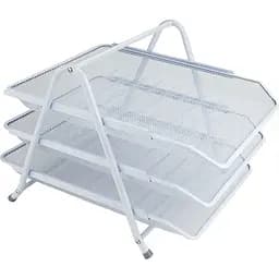 Лоток для документів Axent 3 в 1 білий 26.3x29.5x35 см (2122-21-A)