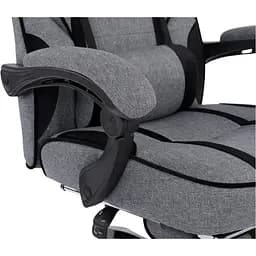 Геймерське крісло GT Racer X-2749-1 Fabric Gray\Black Suede [121451] - мініатюра 8