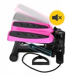 Степпер (міні-степпер) 4FIZJO Evo з еспандерами Black/Pink (P-5905973403870) - мініатюра 5