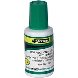 Коректор з пензликом 4Office Fluid 4-364 16 мл (4820071011646)(SC)