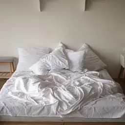 Комплект постельного белья Кретон 100% белый хлопок White sun