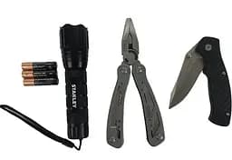 Універсальний інструмент Stanley MULTI-TOOL 12 в одному + ніж кишеньковий + ліхтарик (STHT81502-0)