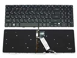 Клавіатура для ACER Aspire M5-581, M5-581G, M5-581T (RU Black без рамки з підсвічуванням).