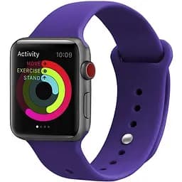 Ремінець Uwatch Silicone Strap for Apple Watch 38/40 mm Deep Purple