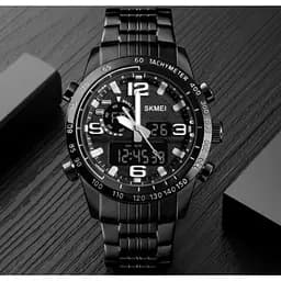 Чоловічий наручний годинник Skmei Afrika 1453 Чорний