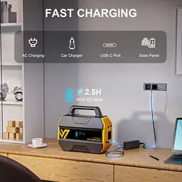 Зарядна станція Vtoman FlashSpeed 300 (230 Вт/г) 300W, DC/PD In, MPPT, LiFePo4 (FlashSpeed 300) - мініатюра 3
