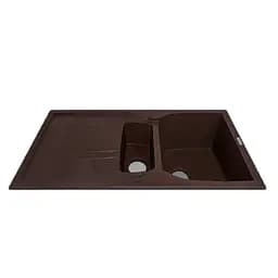 Кухонна мийка Adamant NEW LINE PLUS коричнева 975x495x235 мм, з крилом 97,5 см - мініатюра 2