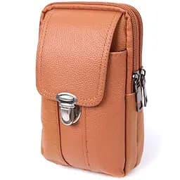 Чоловіча сумка на пояс на два відділення з натуральної шкіри Vintage 10х17х4 см sum0026995