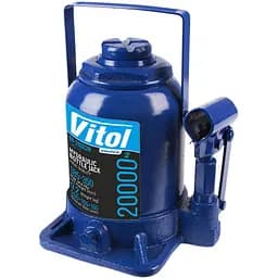 Домкрат гідравлічний телескопічний Vitol 20т 185-350 мм 9.2 кг в коробці (DB-20002H / JX0111)