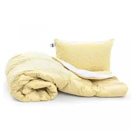 Набір MirSon пуховий №9519 Bio-Beige демі ковдра 200х220 см + 2 подушки бежевий (2200010804997) - мініатюра 2