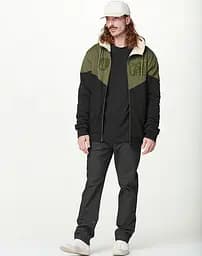 Толстовка Picture Organic Basement Plush Hoody L Чорний-Оливковий - мініатюра 3
