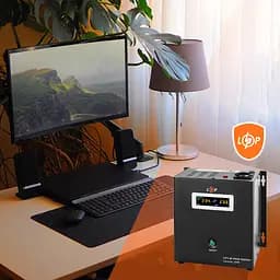 ДБЖ з правильною синусоїдою 12V LPY-W-PSW-500VA+(350Вт)5A/10A - мініатюра 9