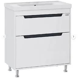 Тумба підлогова Sanwerk Грета 70 Білий з умивальником Qtap (MV0000884) Білий