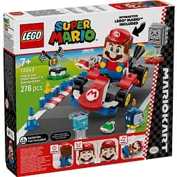 Конструктор LEGO Super Mario Mario Kart Interactive LEGO Mario та Standard Kart 278 деталей (72043)