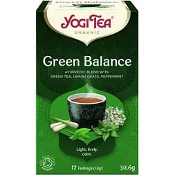 Суміш трав'яного та зеленого чаю Yogi Tea Зелений баланс органічний 30.6 г (17 шт х 1.8 г)