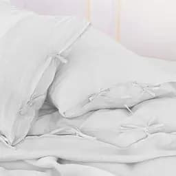 ППідковдра MirSon Linen Winter flower льон 220х240 см біла (2200008249373) - мініатюра 7