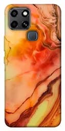 Чохол Demsky Червоний корал мармур для Infinix Smart 6