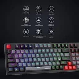 Клавіатура GamePro Red Switches механічна (MK120R) - мініатюра 5
