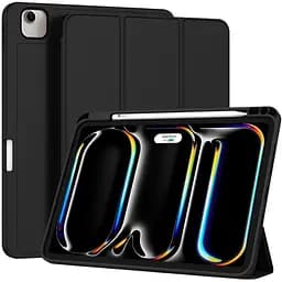 Чехол-книжка DK для Apple iPad Air 13" M2 2024 экокожа/силикон Smart Case cлот cтилус (017899) black