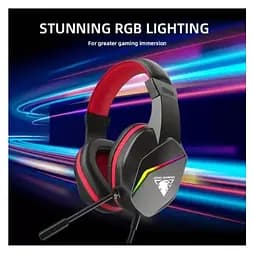 Ігрові навушники з мікрофоном Jedel GH269 RGB 7.1 Channel Balck-Red - мініатюра 3