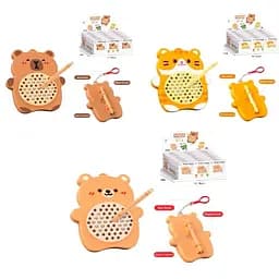 Досточка тварина магнітна мозаїка брелок капібара тигр ведмедик в асортименті YM-210-11-12