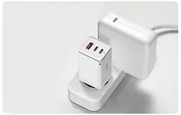 Зарядний пристрій 65 W 3 порти Baseus Gan 5 Pro CCGP120202 блок живлення білий - мініатюра 3